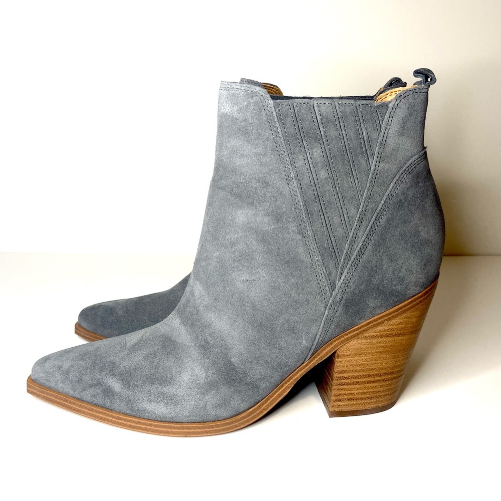 Marc Fisher Gadri Suede Block Bootie - Picture 6 of 7